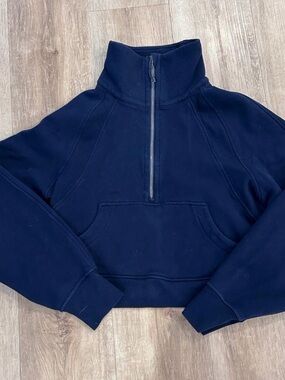 Lululemon Navy Half-Zip Scuba Pullover